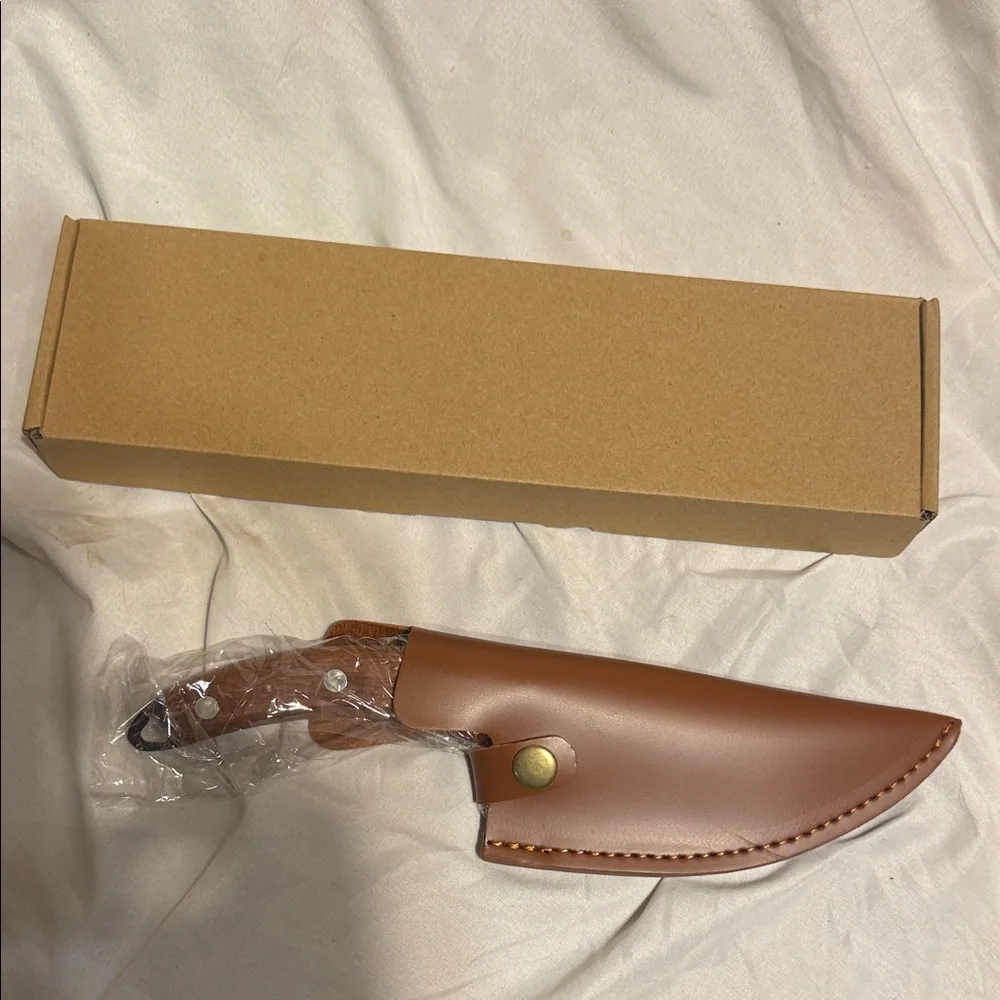 6in Boning Knife with Sheath NEW Wood Handle